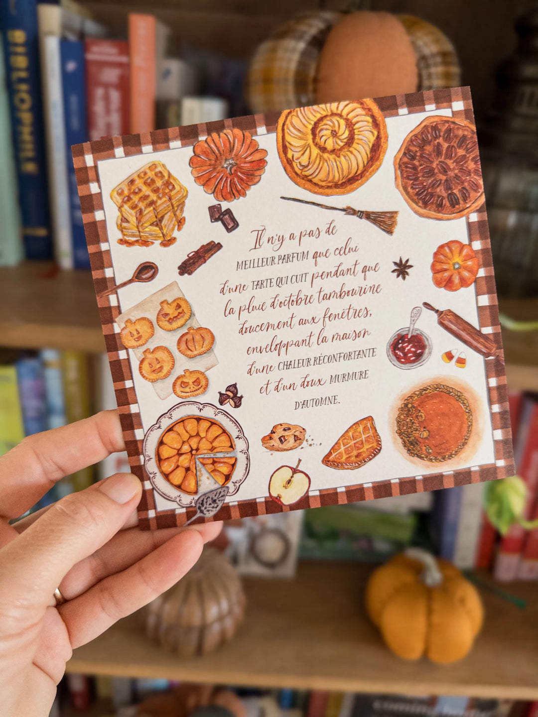 Carte Tarte d'automne