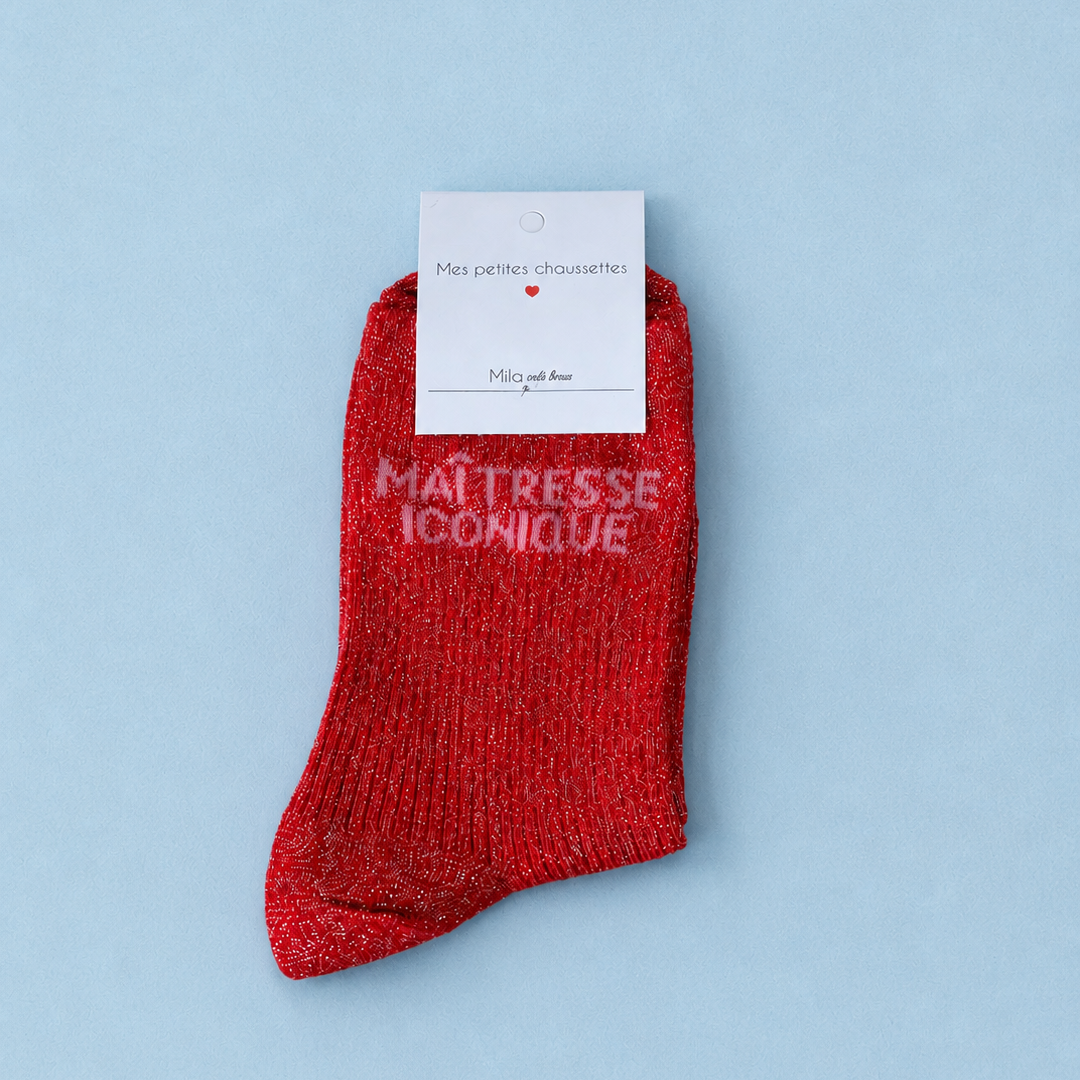 Chaussettes - Maîtresses iconique rouge