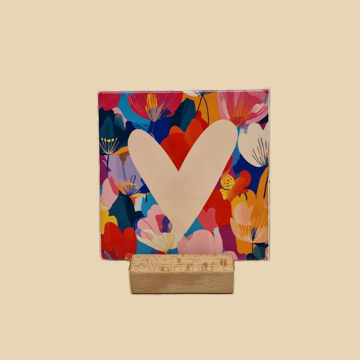 Carreau - Coeur Coloré