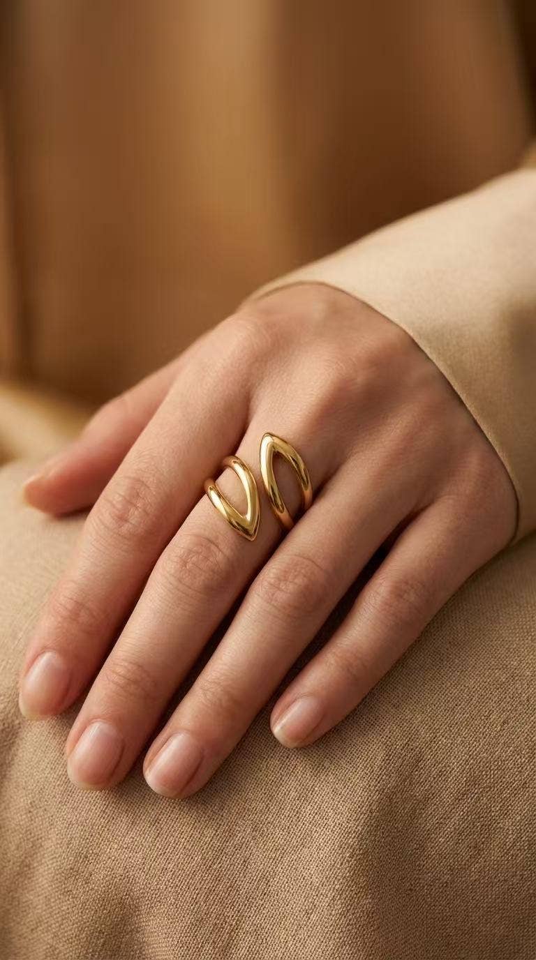 Bague en acier - Lucie