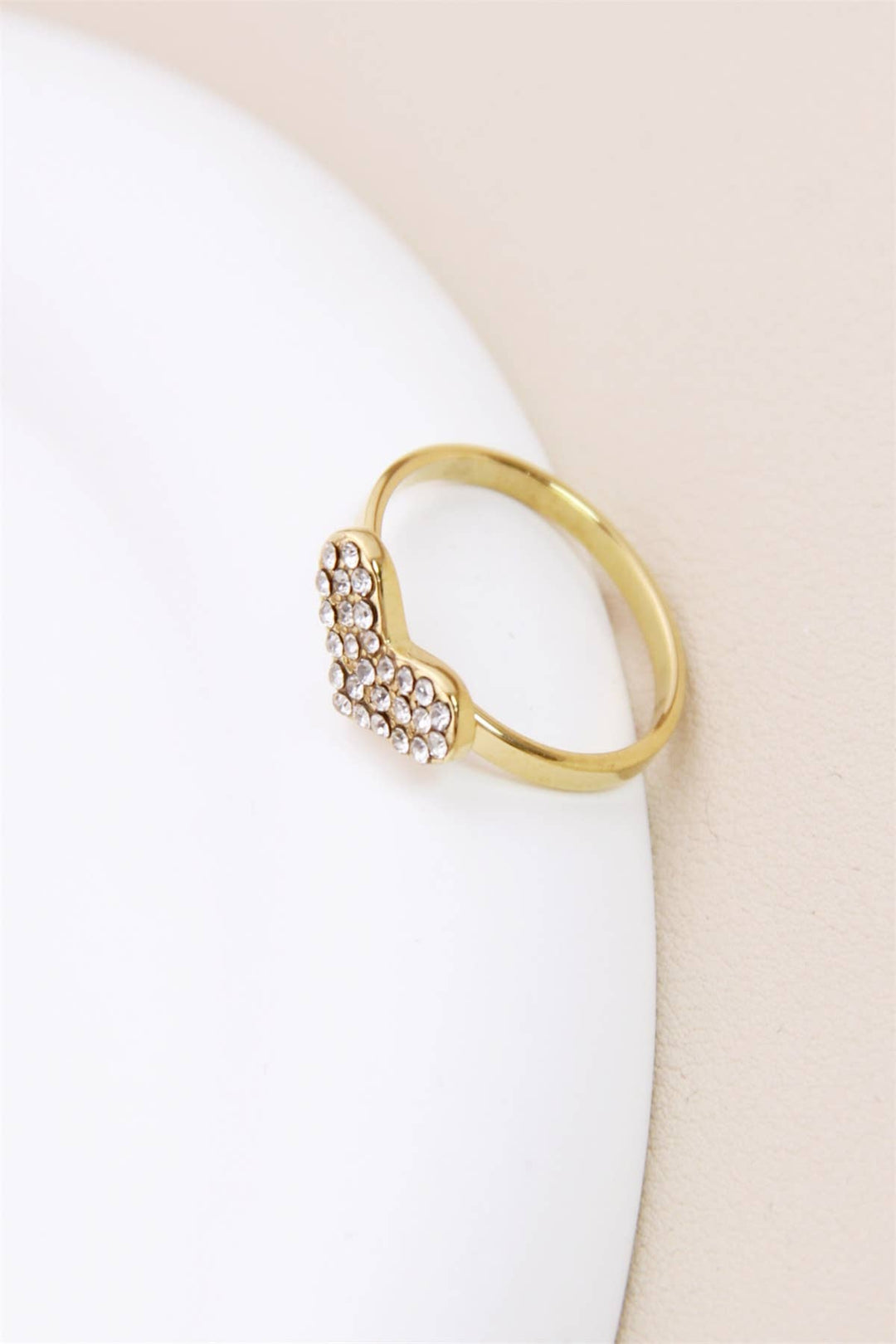 Bague - Coeur Dorée