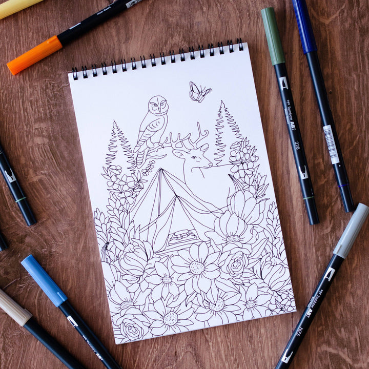 Livre de coloriage - Aventure en plein air