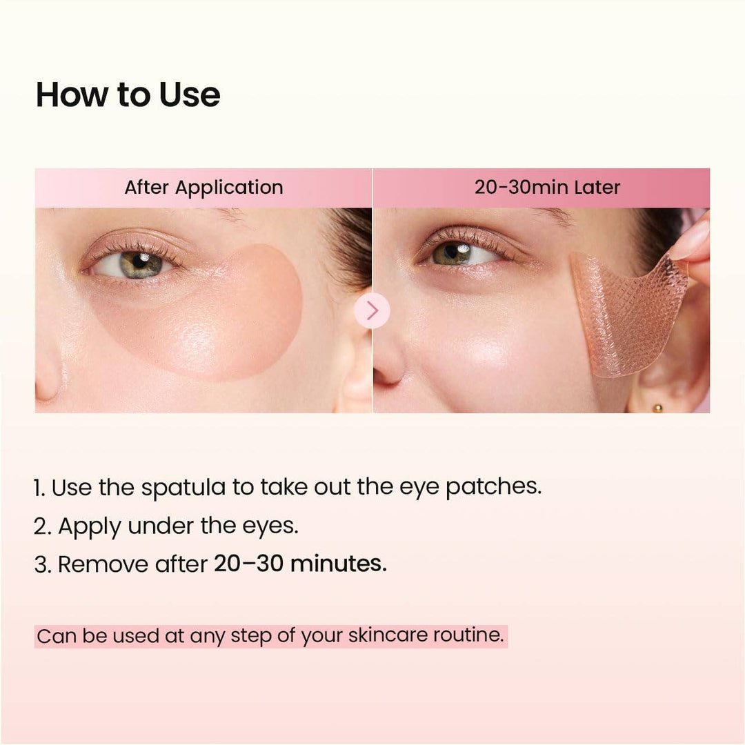 Patchs pour les yeux aux peptides de collagène