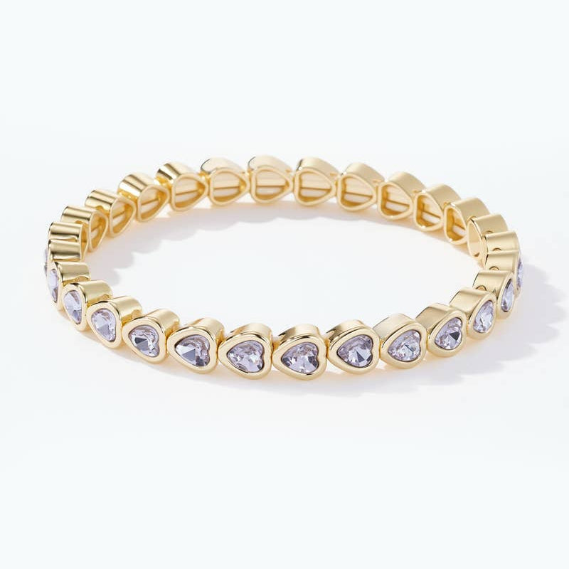 Bracelet élastique - Kimya mauve
