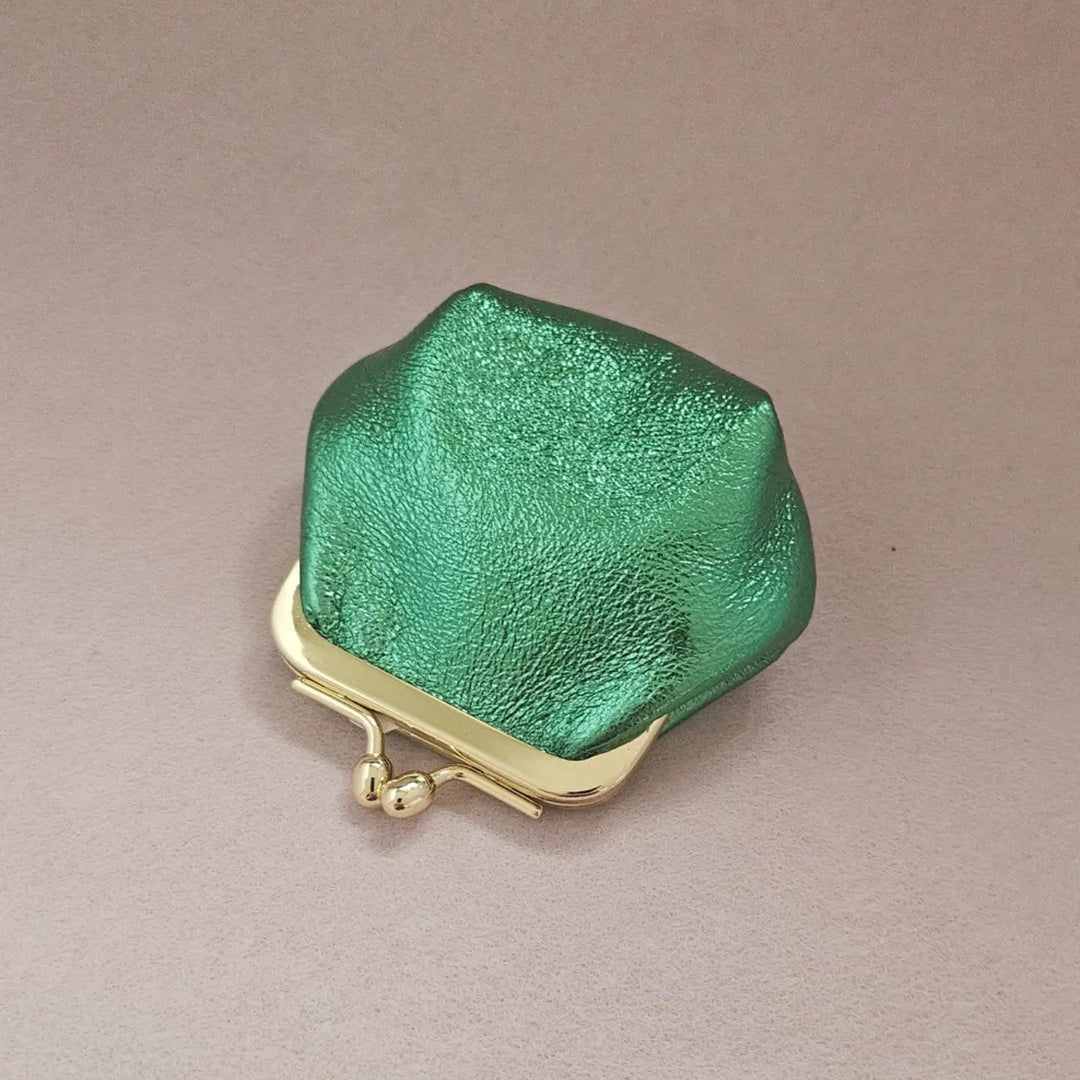Porte monnaie click clack - Vert sapin