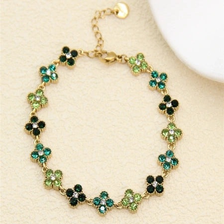 Bracelet trèfle - Vert