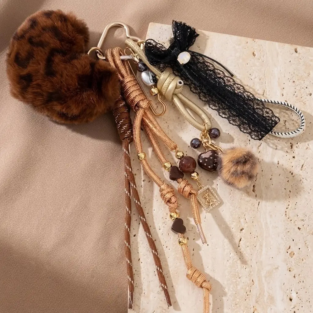 GriGri Cœur Léopard marron
