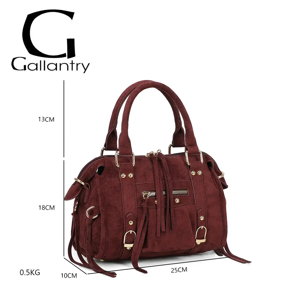 Sac Skyla Petit Suédine BURGUNDY