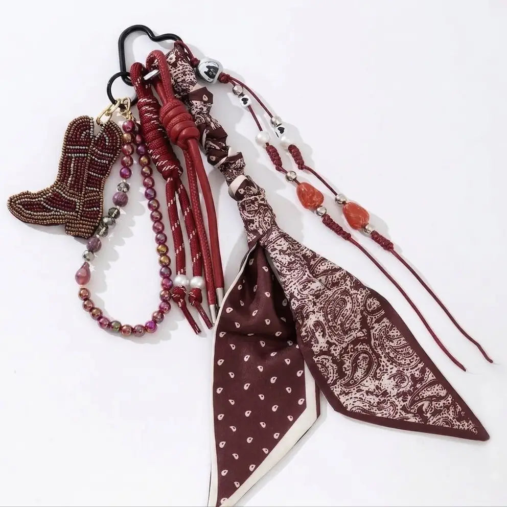 GriGri Western bohème - bandana Rouge