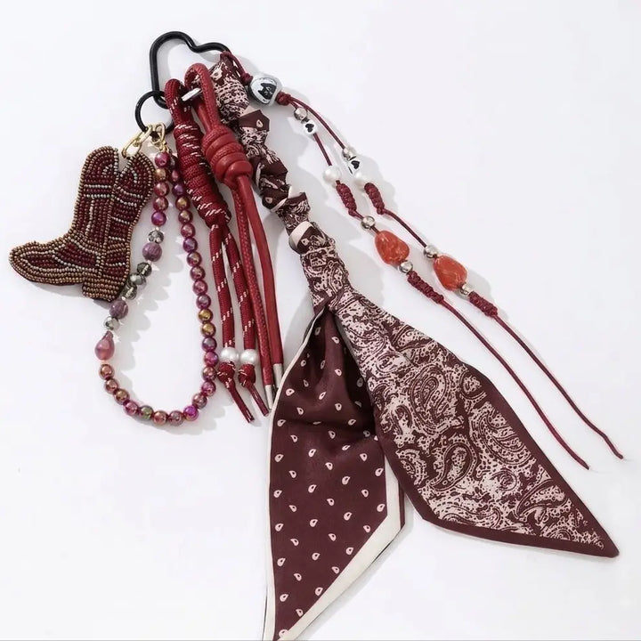 GriGri Western bohème - bandana Rouge
