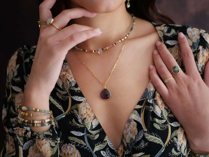 Collier - Justine Amethyste