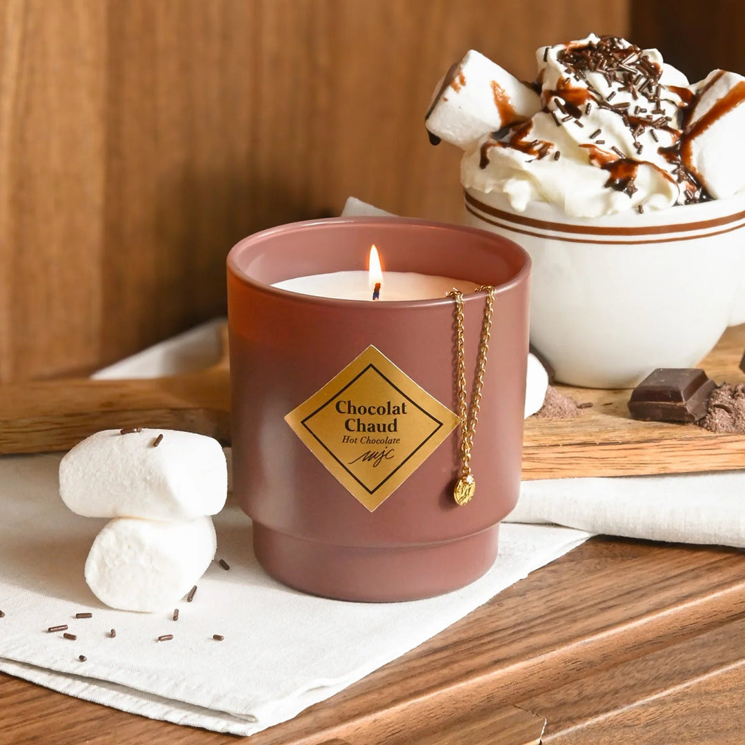 Bougie Bijoux de Noel - Chocolat chaud 180g