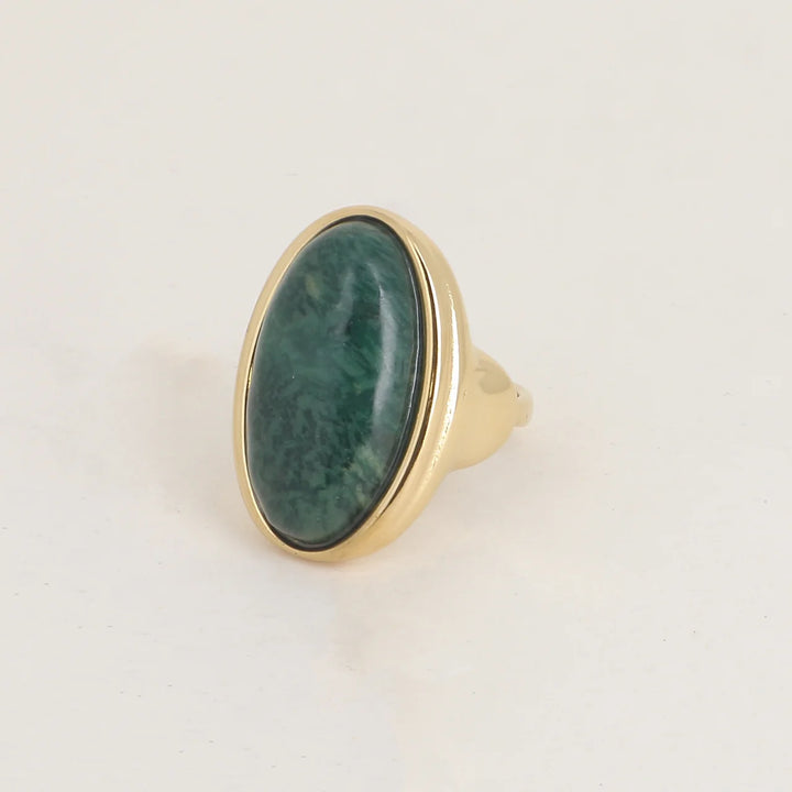 Bague Venisia - Jaspe verte