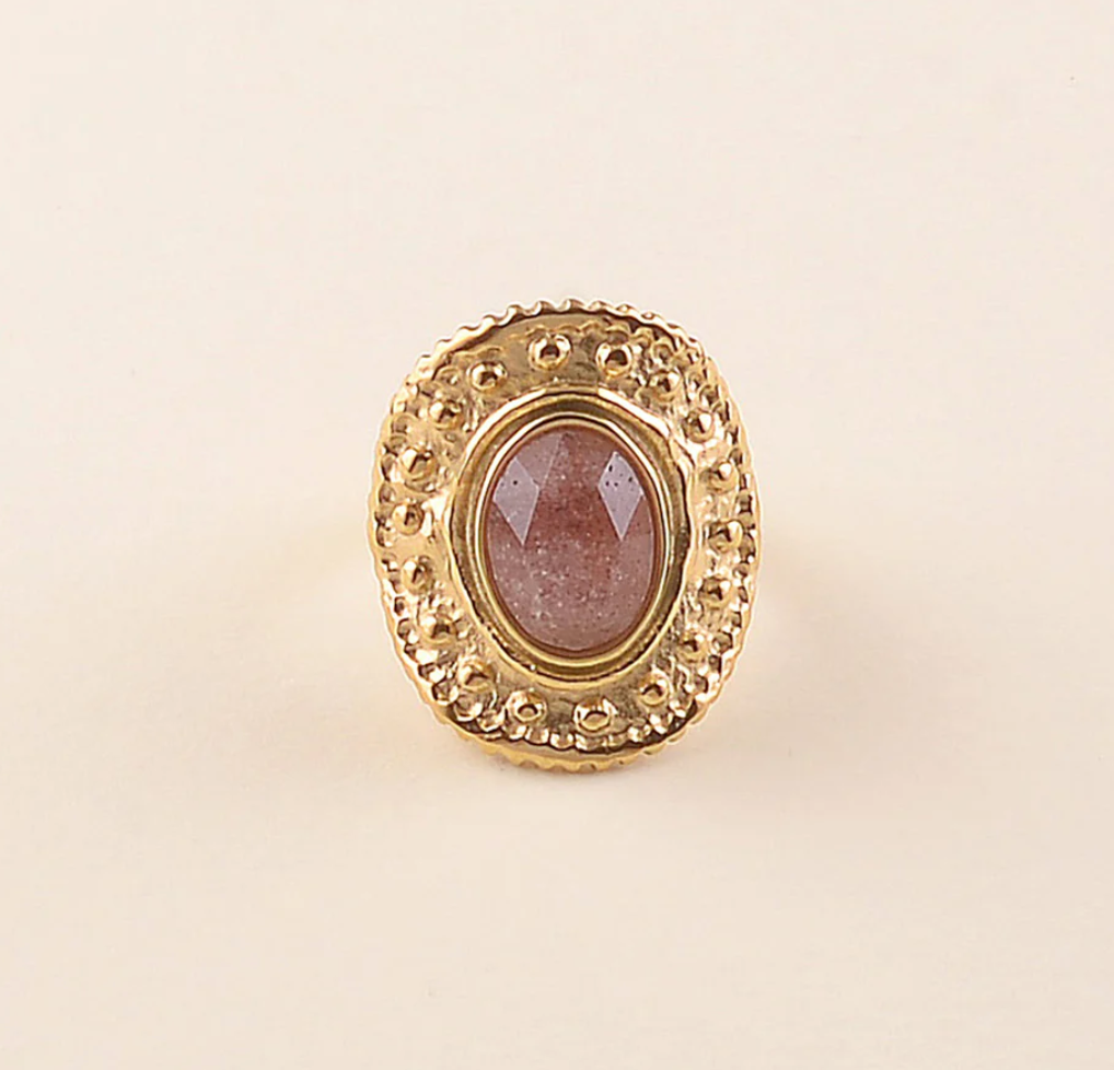 Bague Victoire Quartz Fraise