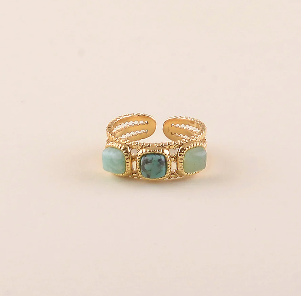 Bague Luni Amazonite