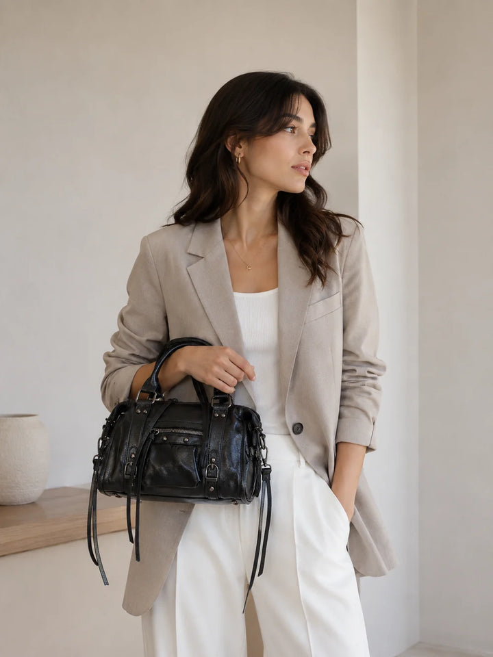 Sac Skyla Métallique Noir