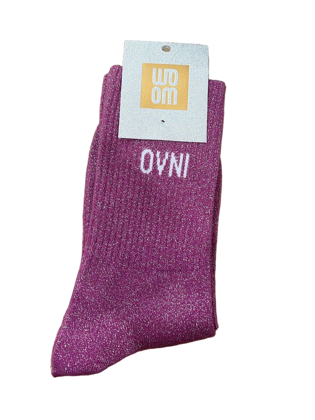 Chaussettes à Paillettes "Ovni" - Cherry Pop