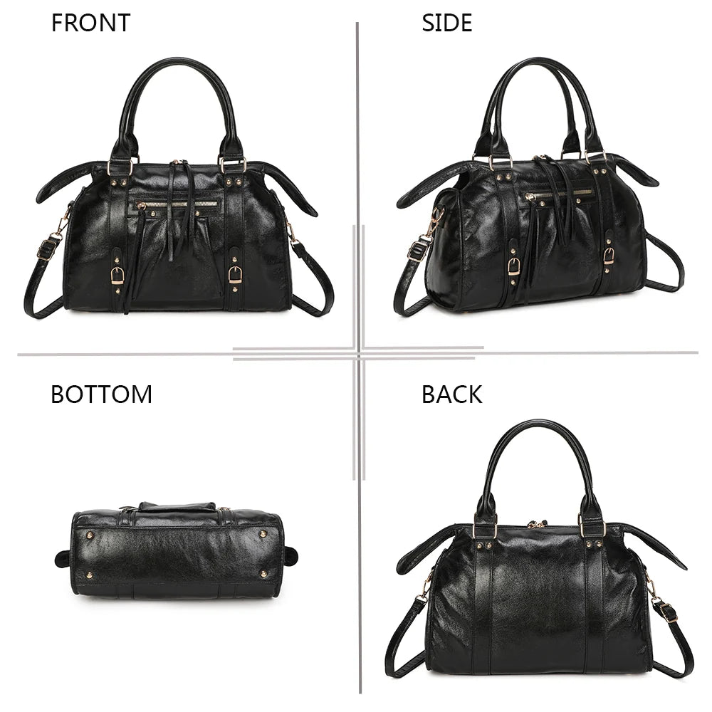 Sac Skyla Medium Métallique Noir