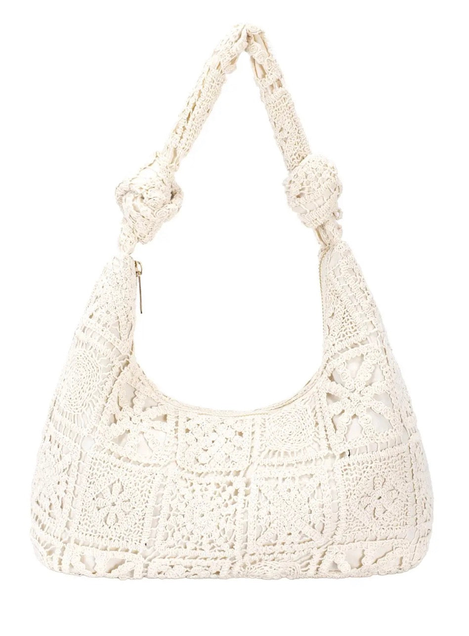 Sac à main - Crochet beige