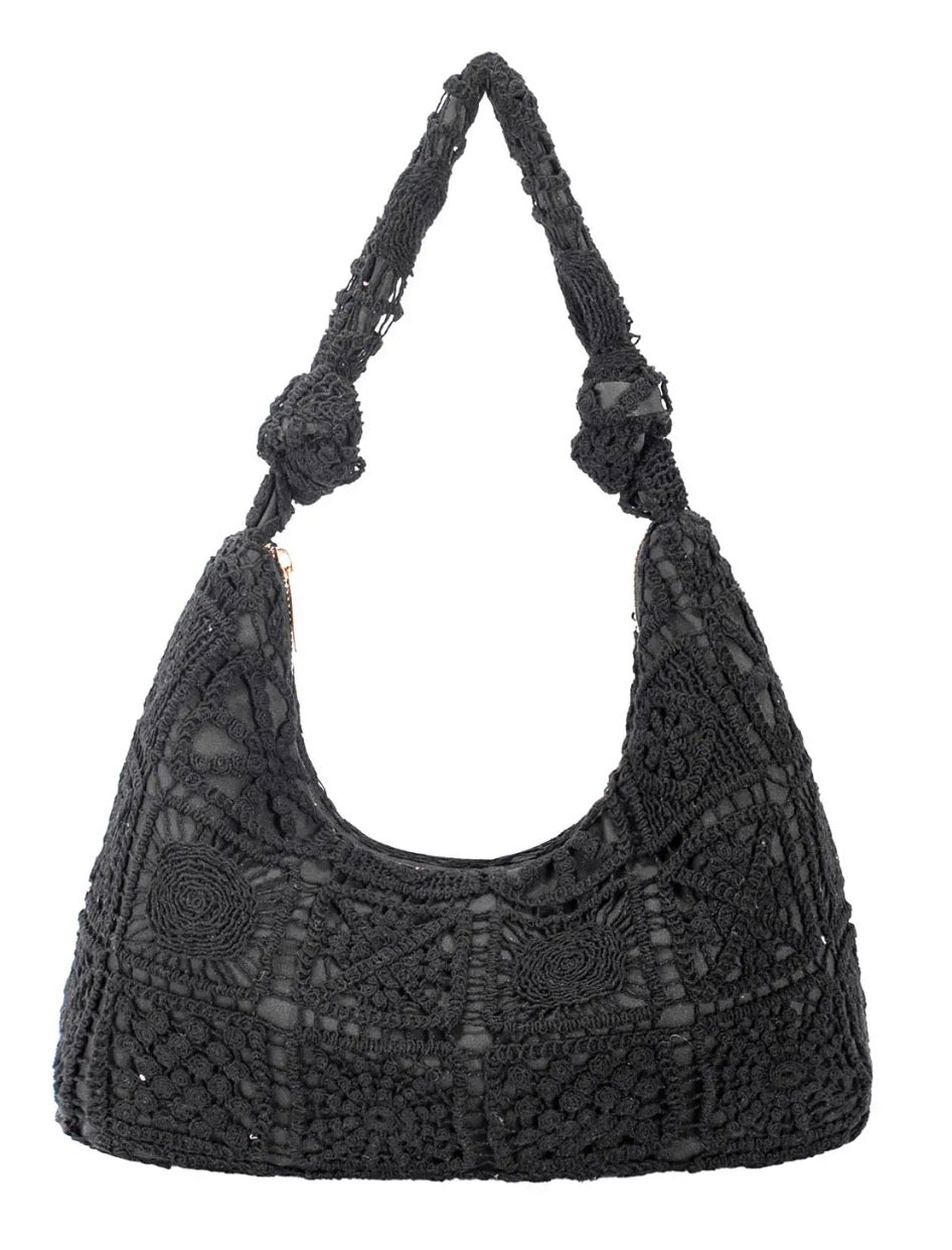 Sac à main - Crochet noir