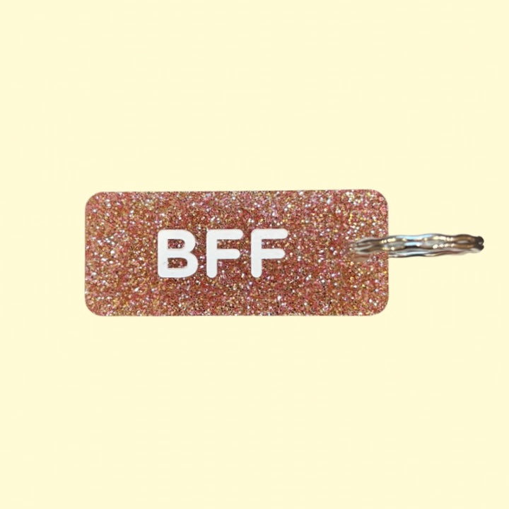 Porte-clés à paillettes - BFF