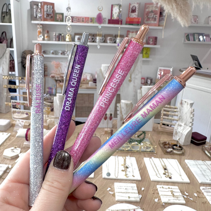 Stylo à paillettes