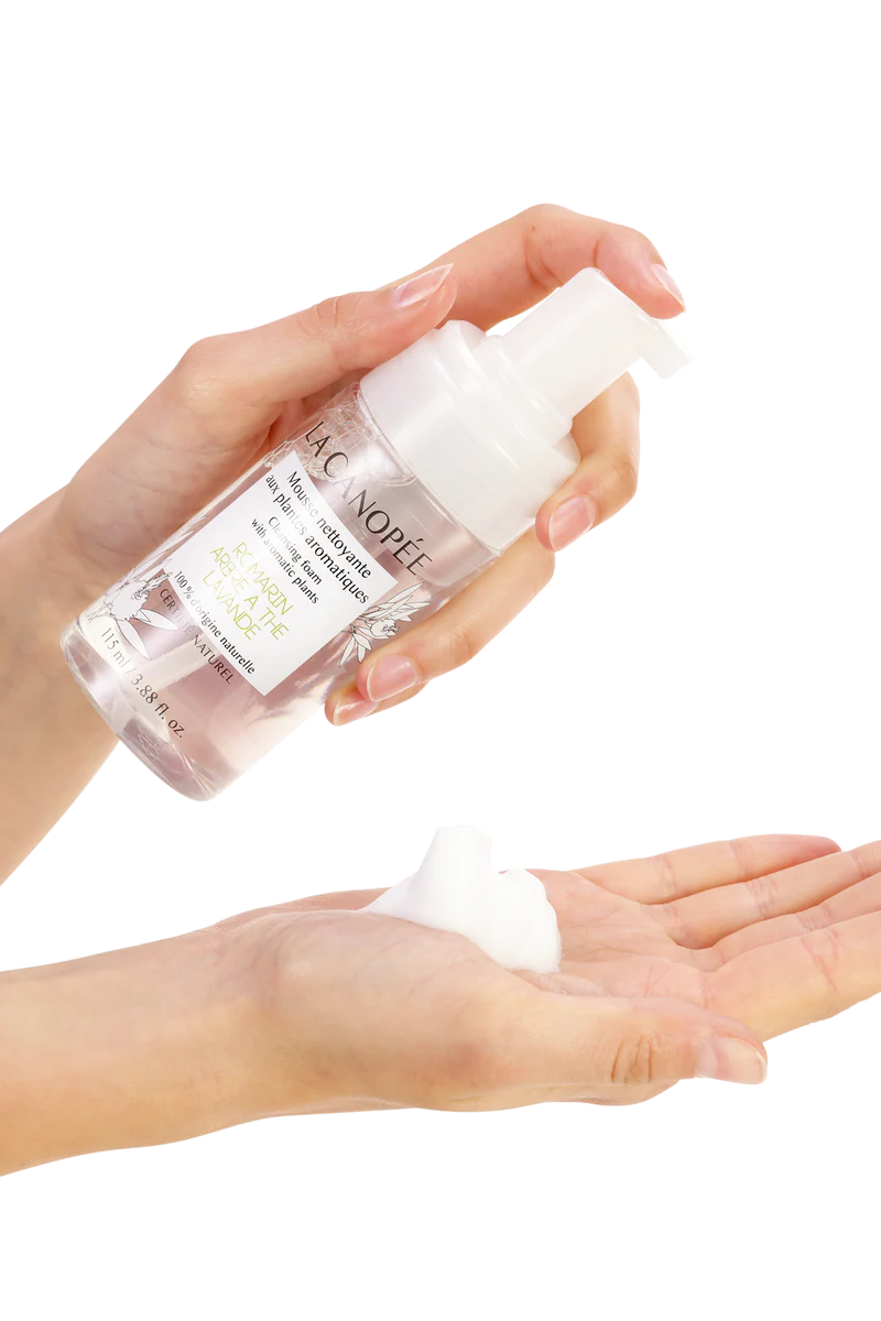 Mousse nettoyante aux plantes aromatiques - La canopée