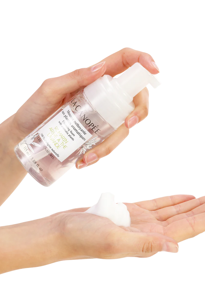 Mousse nettoyante aux plantes aromatiques - La canopée