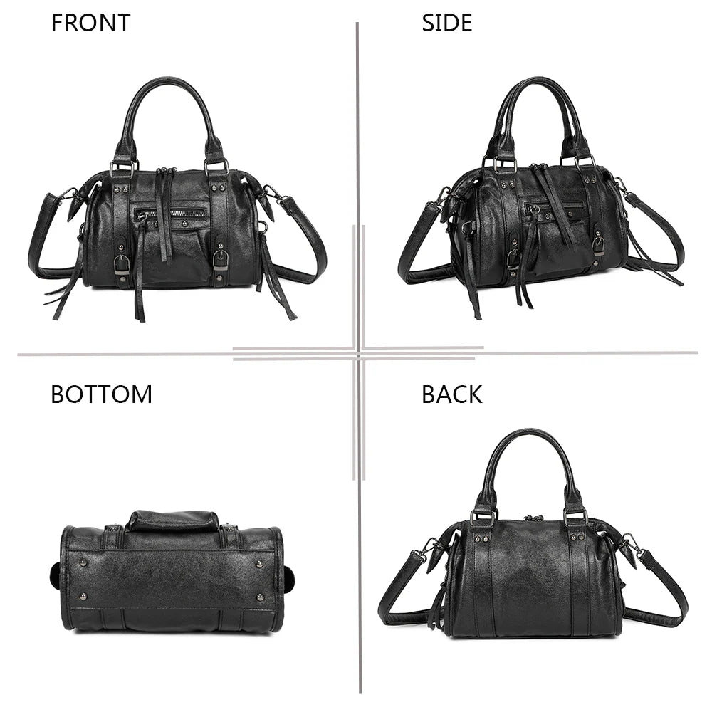 Sac Skyla Métallique Noir