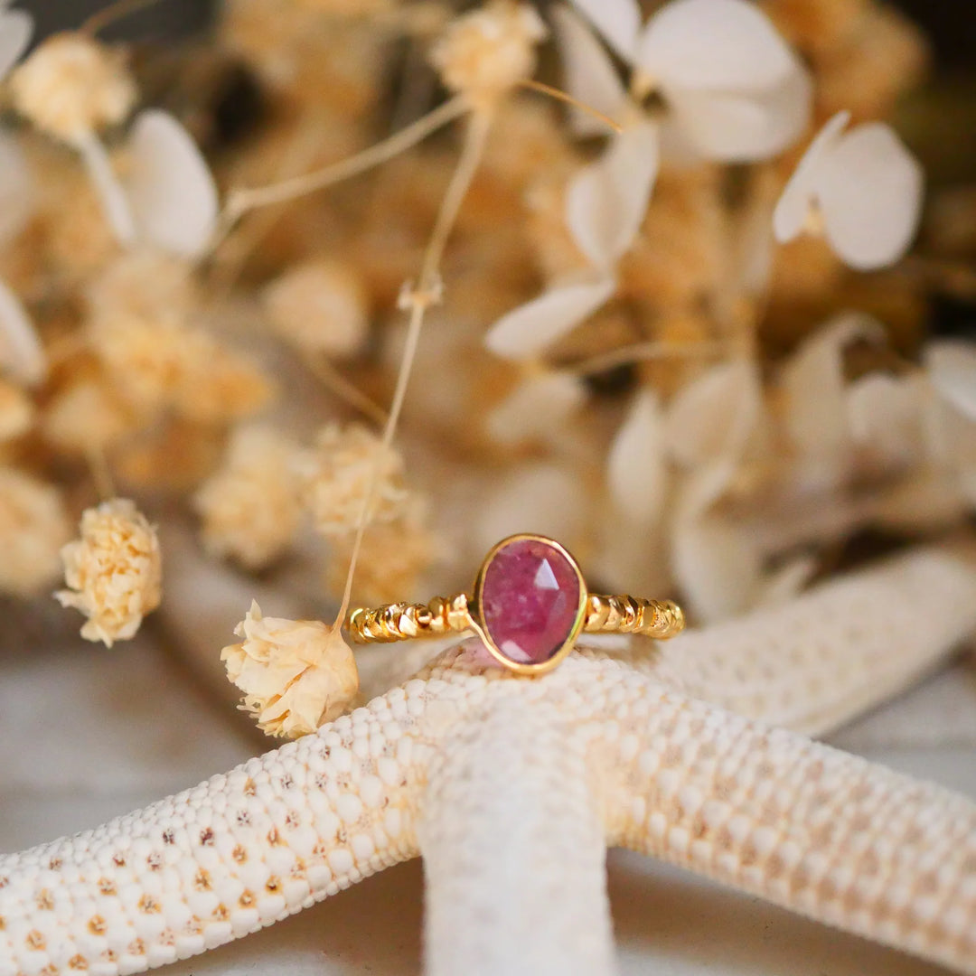 Bague Soumya - Tourmaline rose