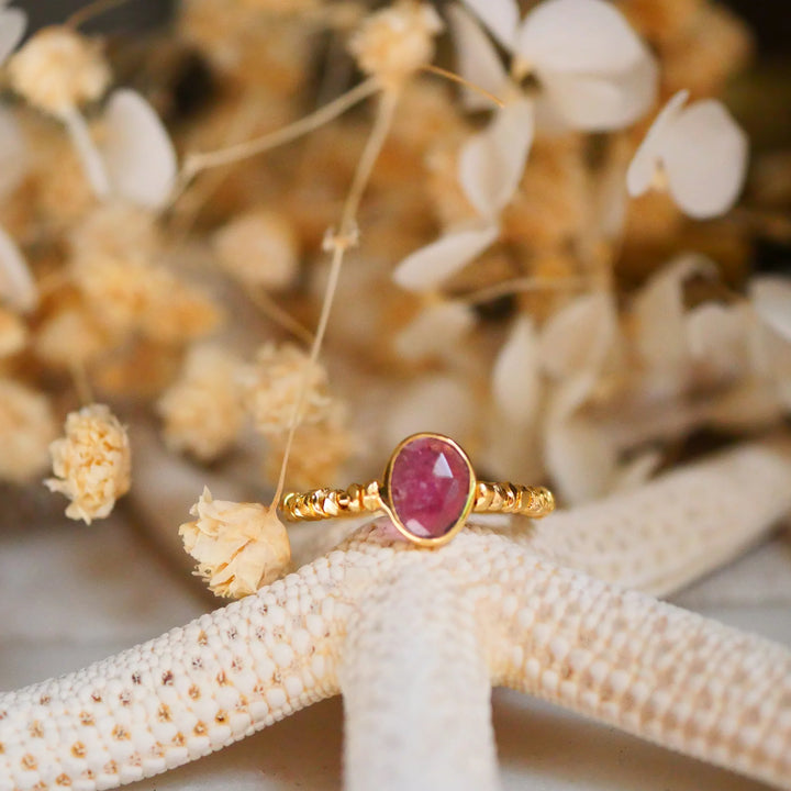 Bague Soumya - Tourmaline rose