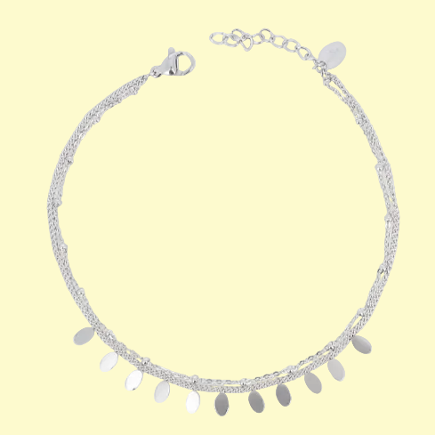 Chaîne cheville - Erikoa Argent