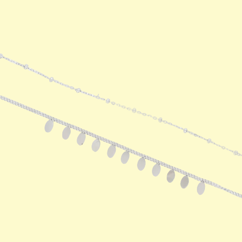 Chaîne cheville - Erikoa Argent