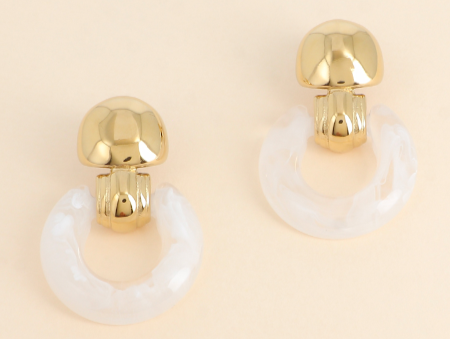 Boucles d'oreilles Nomi - Blanc