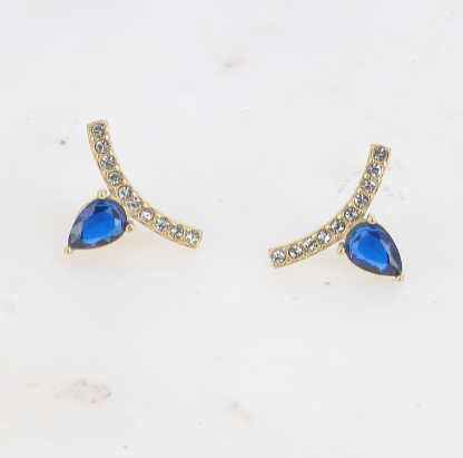 Boucles d'oreilles Miri - Marine