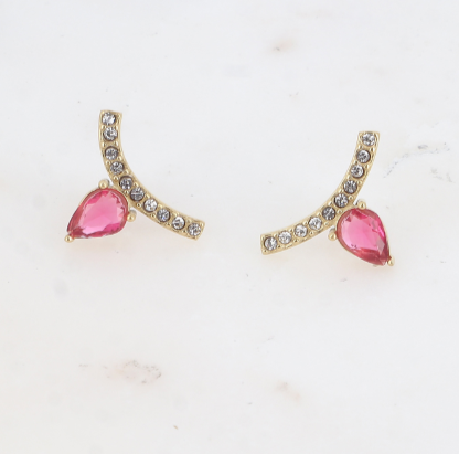 Boucles d'oreilles Miri - Rose