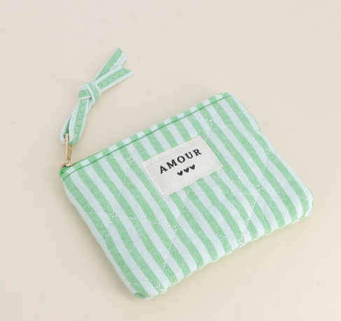 Porte monnaie "Amour" - Vert