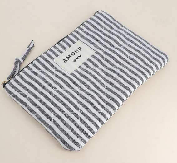 Trousse - Rayures noir