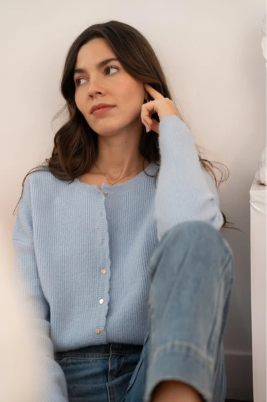 Cardigan Bruna - Bleu ciel