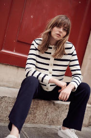 Veste en laine rayé - Thomas