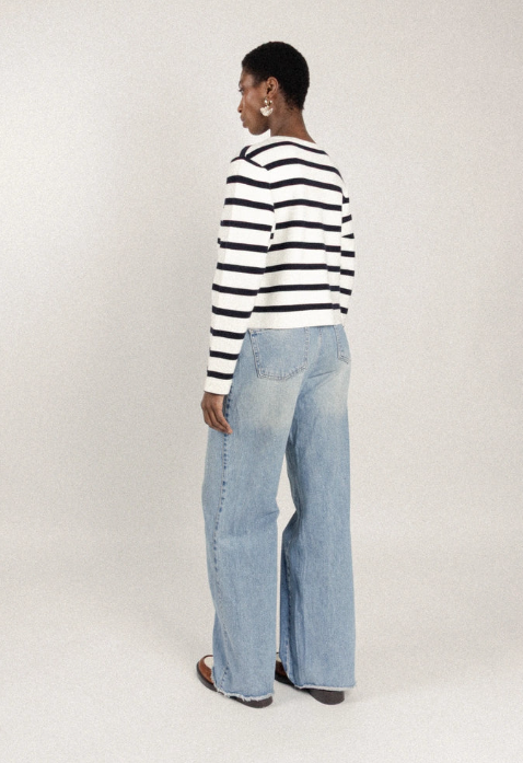 Veste en laine rayé - Thomas