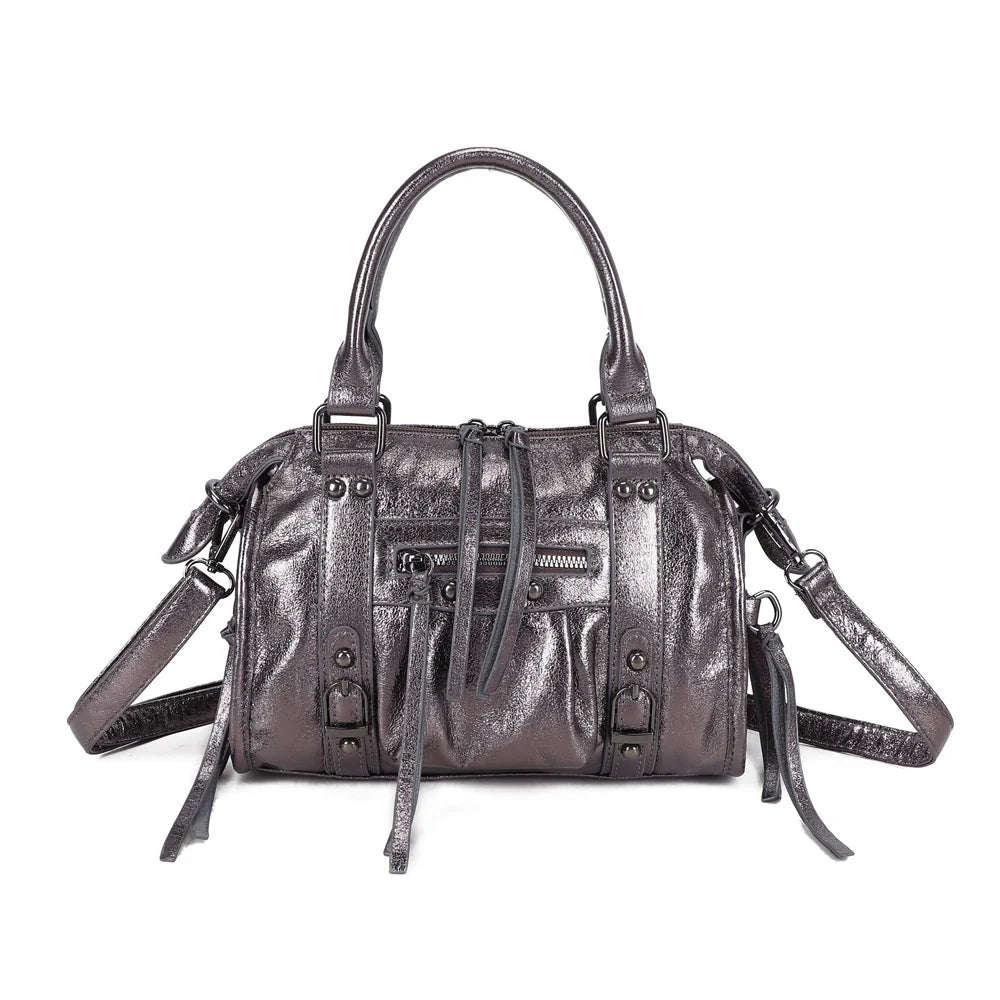 Sac Skyla Brillant gris argenté
