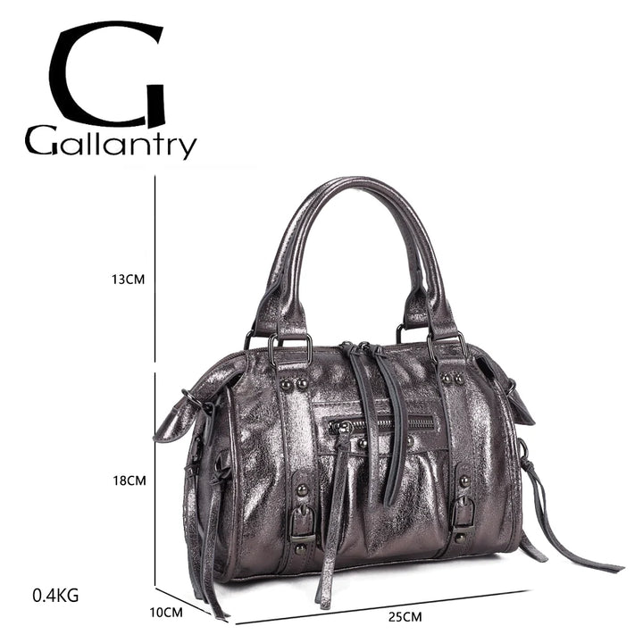 Sac Skyla Brillant gris argenté