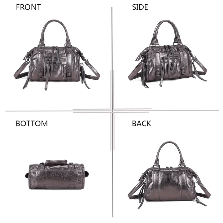 Sac Skyla Brillant gris argenté