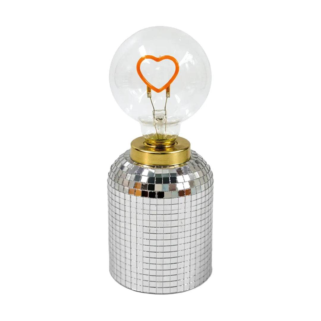 Déco LED disco cœur à piles