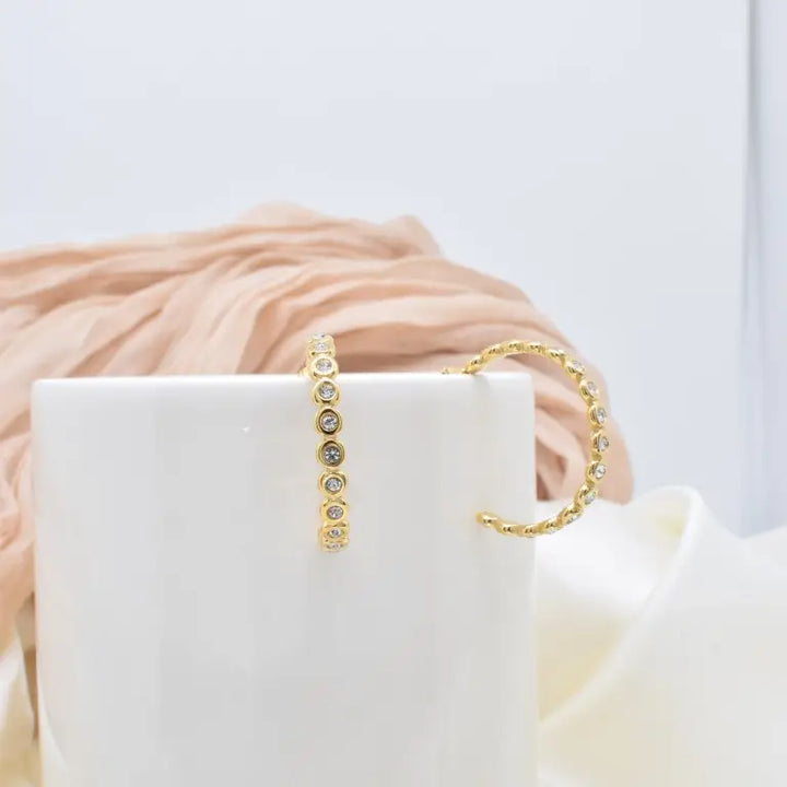 Boucle d'oreilles doré - Oriane