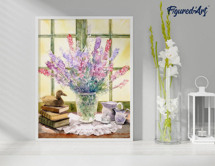 Peinture par numéros : Bouquet de lupins