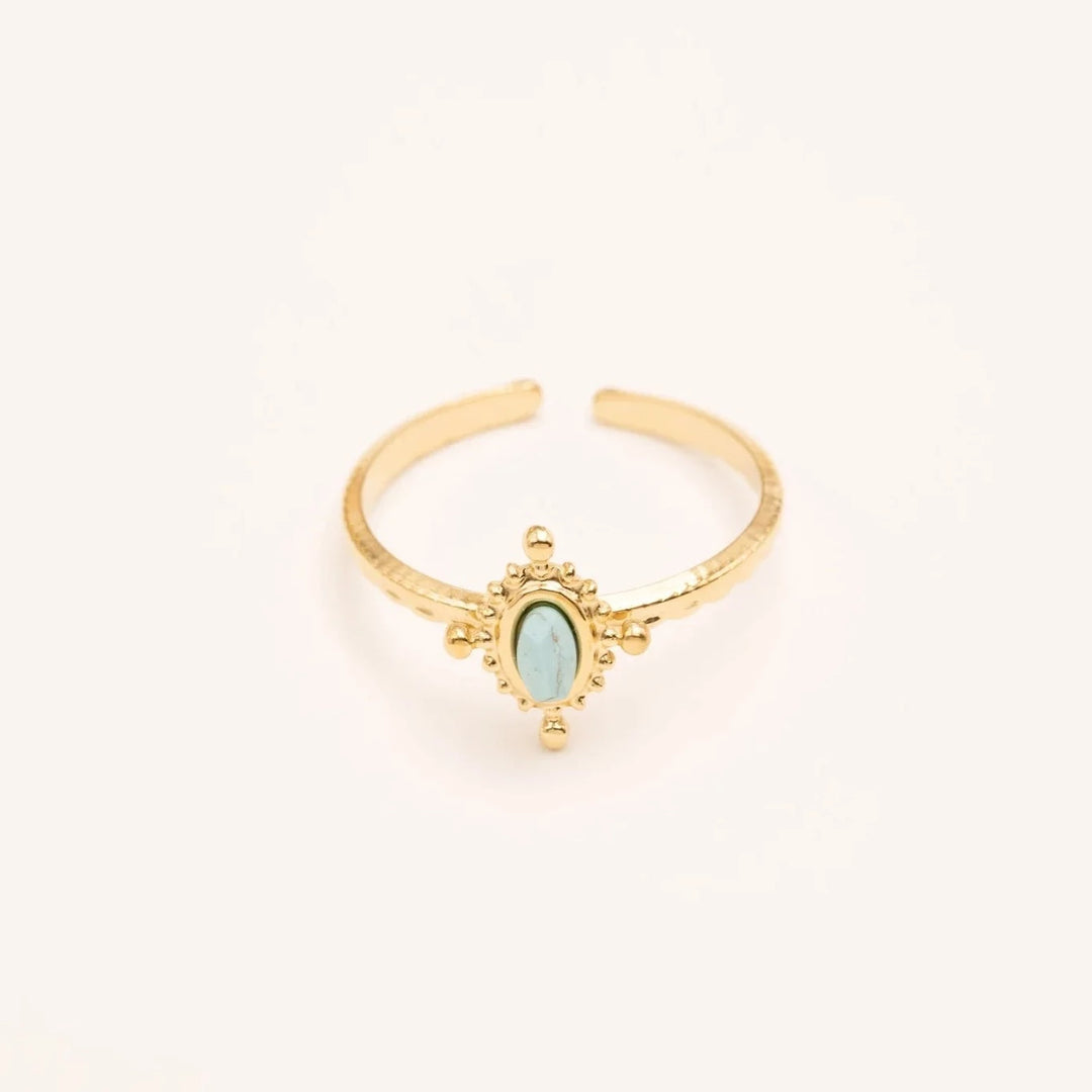 Bague Karima - Howlite bleue
