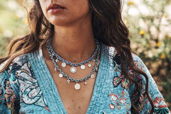 Collier byzance - Argent Kaki