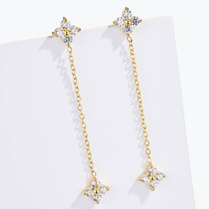Boucles d'oreilles - Camillia doré